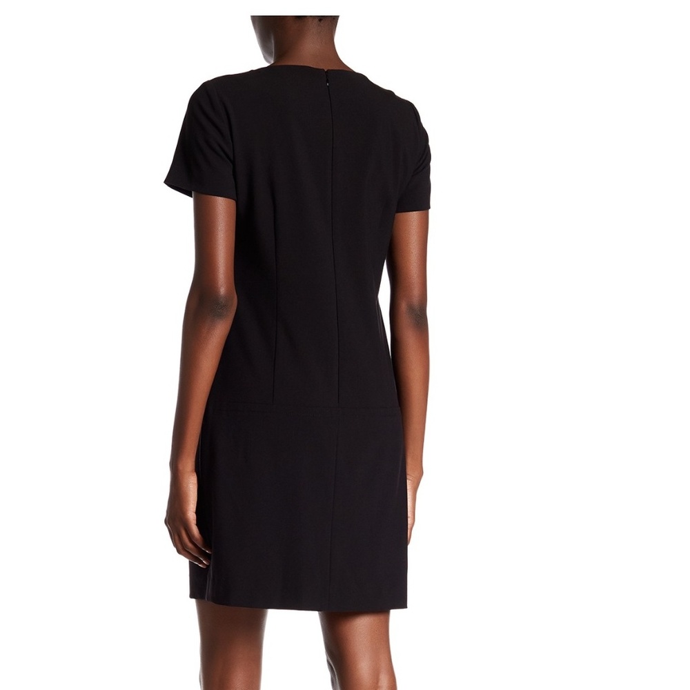 Tahari ASL Bi Stretch Shift Dress Black Sz 4 NWT - Picture 2 of 3